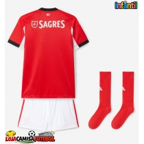 Camisa de Futebol Benfica Equipamento Principal Infantil 2025-26 Manga Curta (+ Calças curtas)